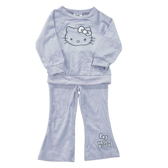 Hello Kitty Other - Hello Kitty Little Girls 2 Pc. Velour Sweatshirt Pants Outfit Set Lavender 18M